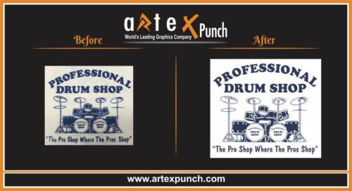 Professional Drum Shop Logo