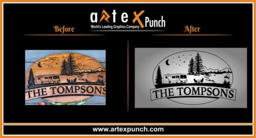 THE TOMPSONS - ENGRAVE Logo
